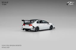 MICRO TURBO MODEL 1/64 HONDA CIVIC FD2 CUSTOM SPOON - METALLIC WHITE