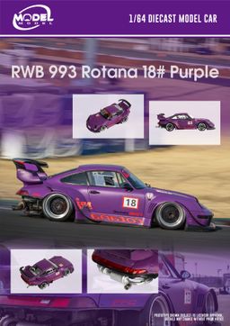 MODEL MODEL 1/64 PORSCHE RWB 993 ROTANA PURPLE