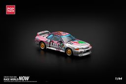 POP RACE MODEL 1/64 NISSAN SKYLINE GT-R (R32) - #22 AXIA GROUP A