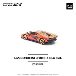 POP RACE MODEL 1/64 LAMBORGHINI COUNTACH LP 800-4 BLU HAL