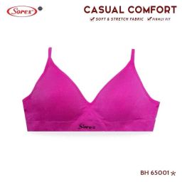 Bra 65001 Tanpa Kawat Busa Kait 2 Setara Cup B Bra Harian Casual Comfort