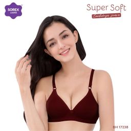 Bra BH Tanpa Kawat Super Soft Sorex 17238 CUP B UK 34-40
