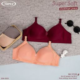 Bra Sorex TANPA KAWAT/BH sorex 17239 super soft/CUP BESAR C UK 36-42