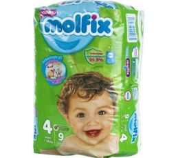 Couches bébé Molfix – N4 – 9pcs