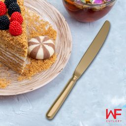 WF JUSTIN DESSERT KNIFE SATIN GOLD SET/4 PISAU KUE PREMIUM