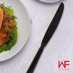 WF JUSTIN DINNER KNIFE SATIN BLACK SET/4 PISAU MAKAN PREMIUM