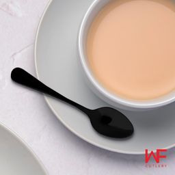 WF JUSTIN MOCCA SPOON SATIN BLACK SET/4 SENDOK KOPI PREMIUM