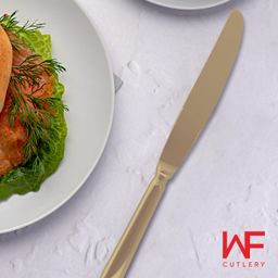 WF JUSTIN DINNER KNIFE SATIN GOLD SET/4 PISAU MAKAN PREMIUM