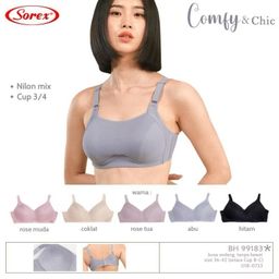 Bra 99183 Sorex Tanpa Kawat Busa Tipis Cup C