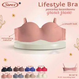 Sorex Bh Bra 267 Seamless Push Up Bra Kawat Kait 2 Cup B