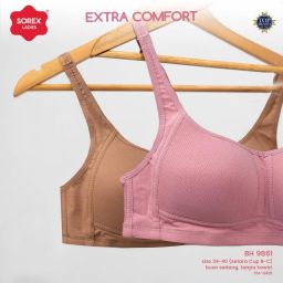 BH SOREX EXTRA COMFORT 9861 TANPA KAWAT UK 34-40 CUP C