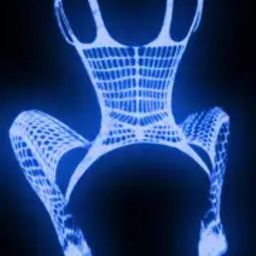 Collant sexy en Résille Transparente Phosphorescents