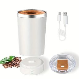  Tasse à Café avec Couvercle et Agitation Automatique, 400ml
