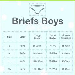 CELANA DALAM ANAK AGREE BOYS SNI AK040 (1 BOX ISI 3)