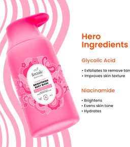 FOXTALE Brightening Body Wash With Glycolic Acid & Niacinamide For Glowing Skin 250ML