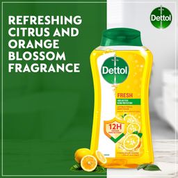 Dettol Fresh Shower Gel & Body Wash, Citrus & Orange Blossom Scent