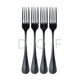 WF JUSTIN DINNER FORK SATIN BLACK SET/4 GARPU MAKAN PREMIUM