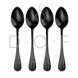 WF JUSTIN DINNER SPOON SATIN BLACK SET/4 SENDOK MAKAN PREMIUM
