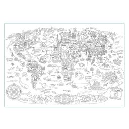 Jar Meló – Super Painter Giant Coloring Poster Pads The WorldJar Meló – Large Colouring Poster of The World