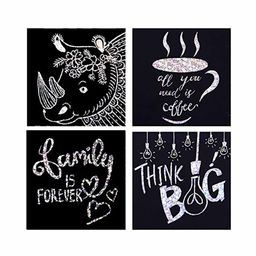 Jar Meló – Scratch Art Notes Set – Silver Hologram Glitter