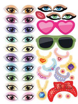 Create a face activity book