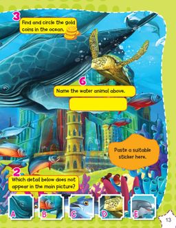 Sticker Activity Book - Ocean