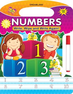 Write and wipe book - Numbers
