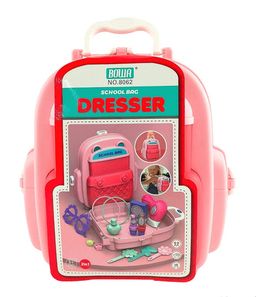 Plastic vanity backpack