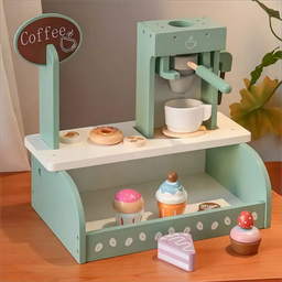 Wooden coffee shop playset