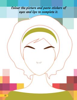 Create a Face activity book with stickers