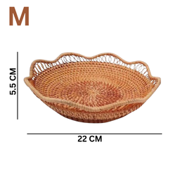 RATTAN FRUIT BASKET - WAVE