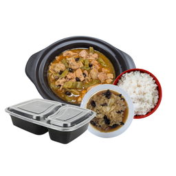 Black Pepper Chicken with Bitter Gourd