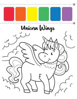 Watercolour paint pad - Unicorn