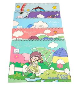 Blank drawing book with stickers - 20 pages