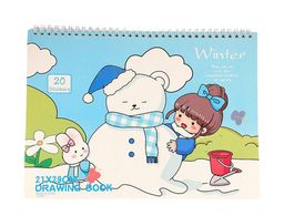 Blank drawing book with stickers - 20 pages