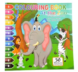 Colour by number activity book