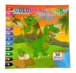 Colour by number activity book