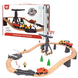 Tooky Toy Construction Yard Train Set