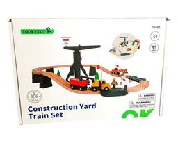 Tooky Toy Construction Yard Train Set