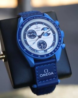 Omega x Swatch Super Blue MoonSwatch – Mission to the Moon — flextrade.shop