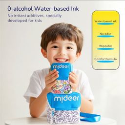 Mideer - Acrylic Markers with Doodle Bag (Brush Tip - 60 Colours)