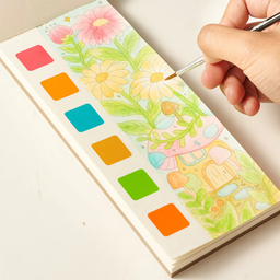 Mideer On the go Watercolour Painting - The Flower And The Butterfly