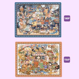 Mideer 2-in-1 Level 6 Puzzle Set: Forest Fantasy (154-180pcs)