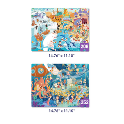 Mideer 2-in-1 Level 7 Puzzle Set: Song Of The Sea (208-252pcs)