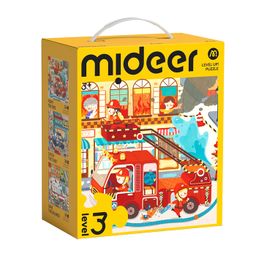 Mideer 3-in-1 Level 3 Puzzle Set: Busy Rescue Team (24-35pcs)