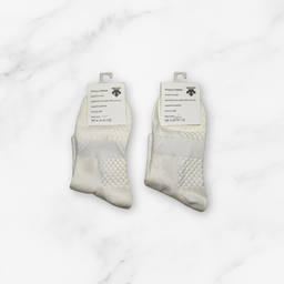 [10183] - 2 Pairs Women’s High-Cotton Crew Socks – Antibacterial, Cushioned & Breathable 