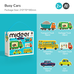 Mideer - My First Set of Artist Puzzles - Busy City (2-6pcs)