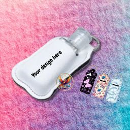 Sanitizer Bottle Holder Keyrings