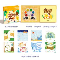 Mideer Creative Finger Paint Kit - Animal Party