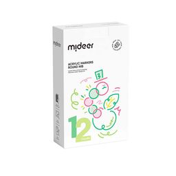 Mideer Acrylic Markers - Round Nib (12 Colours)